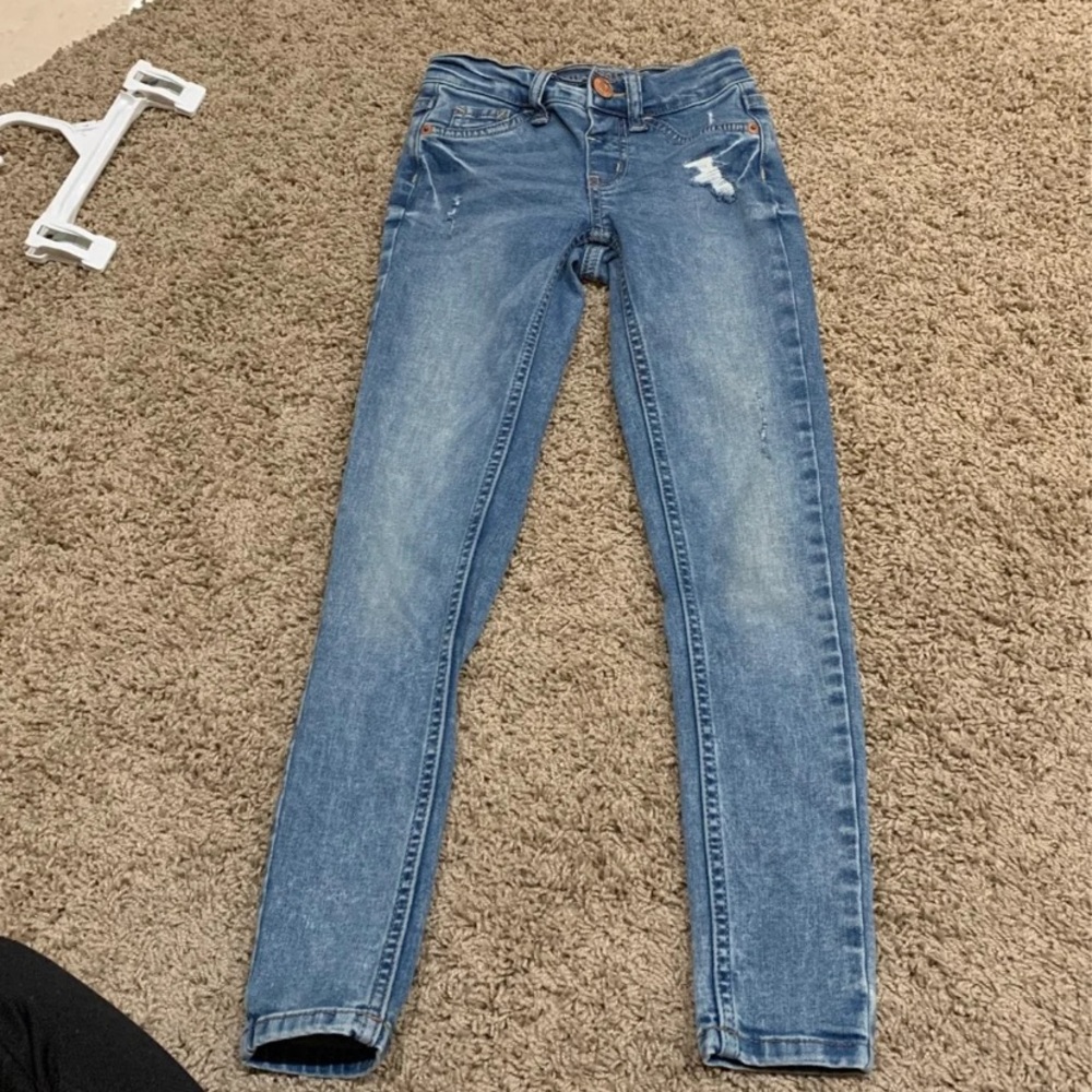 Girls justice 8 slim mid rise jeggings